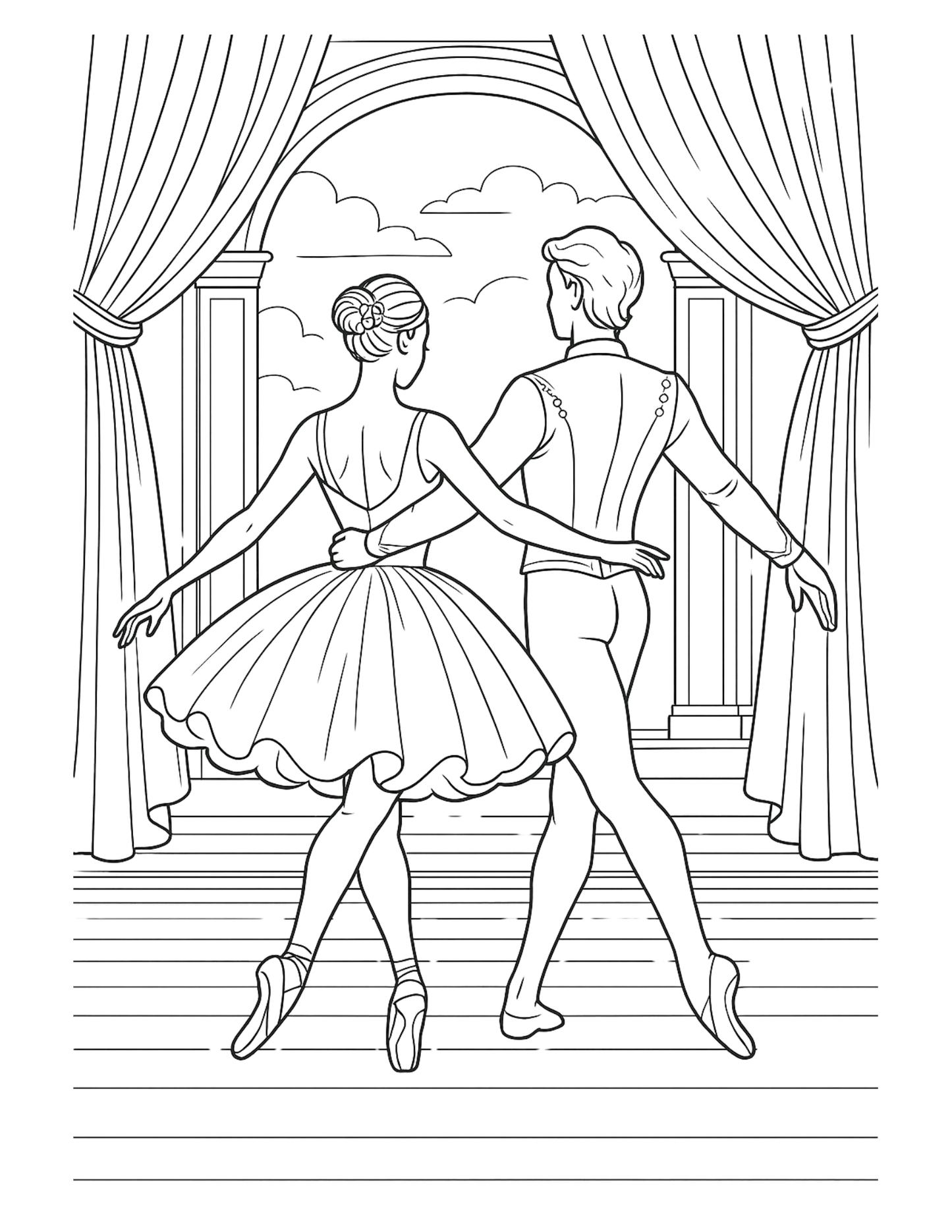 L’Art de la Danse - Livre de coloriage adulte anti-stress pour une relaxation artistique | ENIALYS