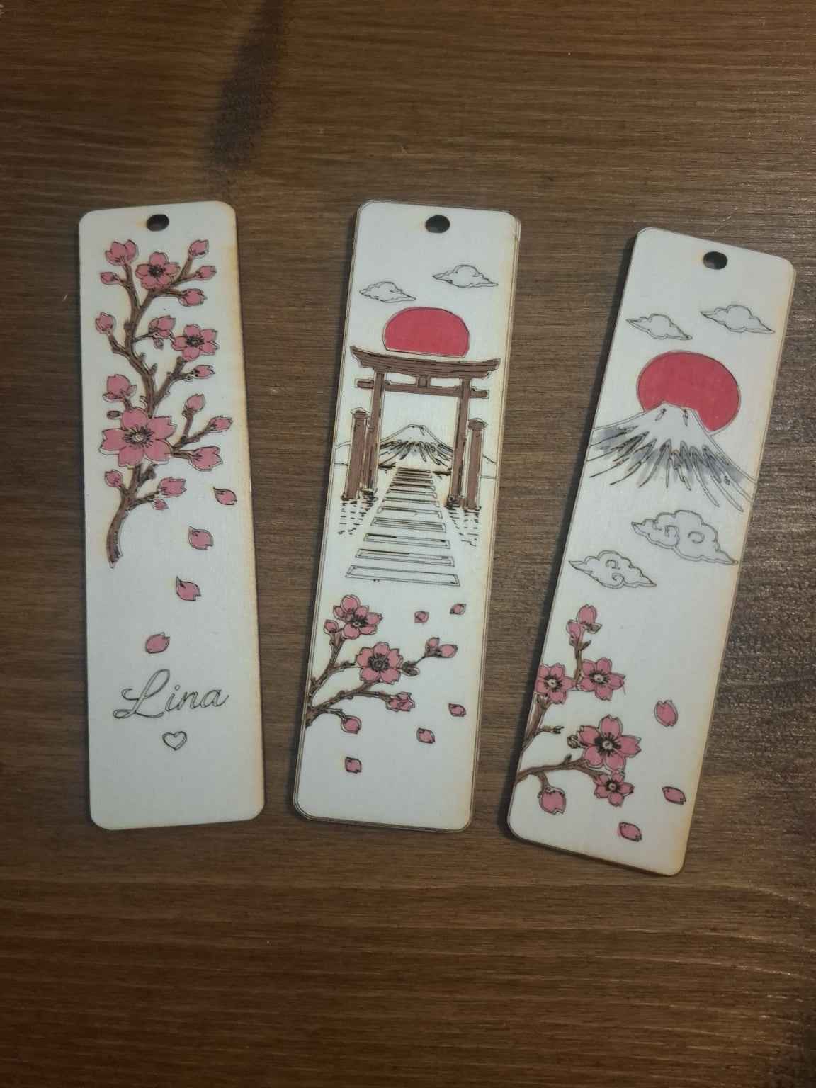 Marque-page japonais en bois – Collection Japon