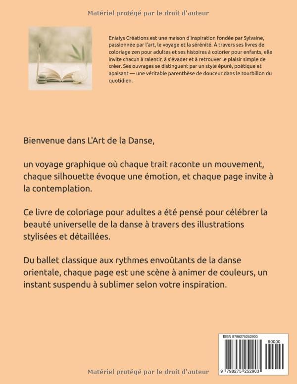 L’Art de la Danse – Livre de coloriage adulte artistique & anti-stress | ENIALYS