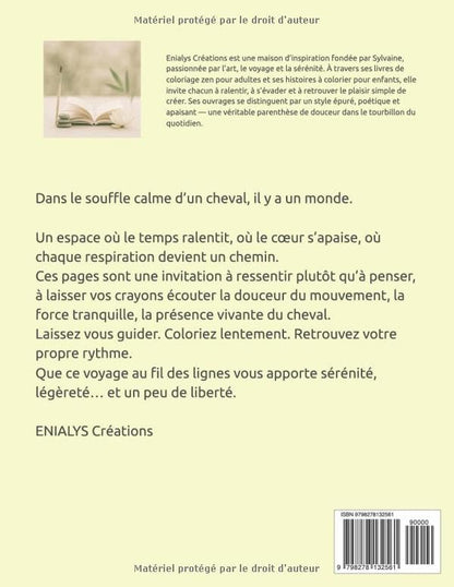 Chevaux & Équilibre Intérieur – Livre de coloriage zen adulte | ENIALYS Créations