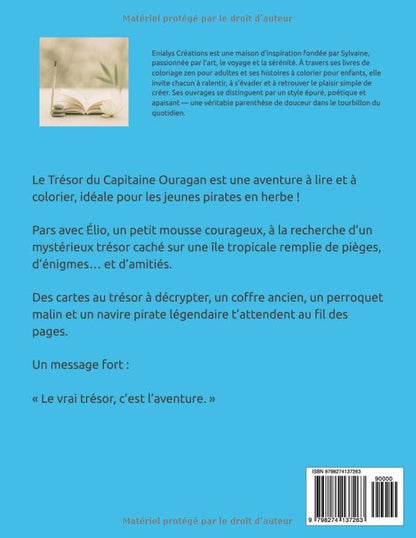 Le Trésor du Capitaine Ouragan – Histoire à lire et à colorier enfants | ENIALYS Créations