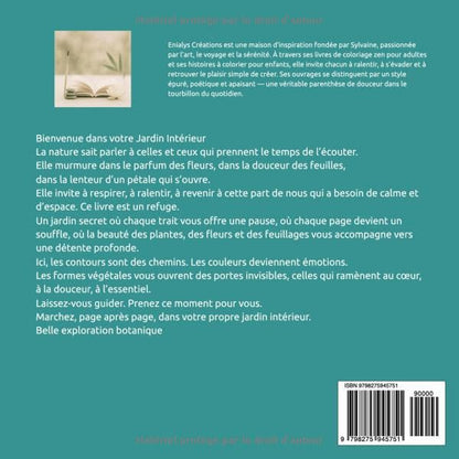 Échappée Botanique – Livre de coloriage adulte relaxant nature | ENIALYS Créations