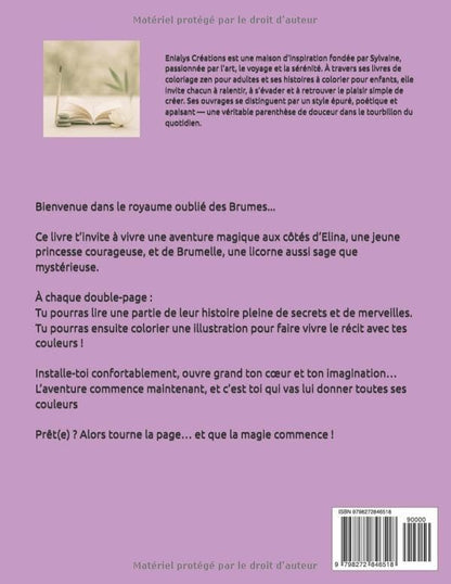 Elina, Gardienne des Brumes – Livre enfant à lire et à colorier | ENIALYS Créations