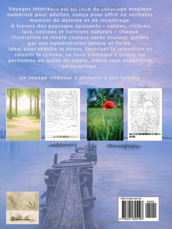 Voyages Intérieurs – Coloriages anti-stress adultes numérotés | ENIALYS Créations