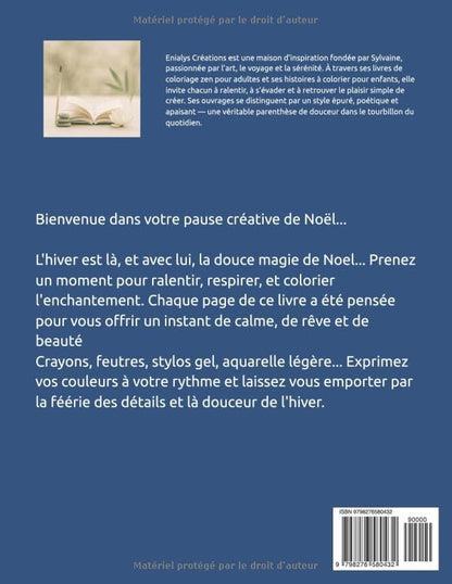 Noël Féérique à Colorier – Coloriage Magique Noël Adultes avec 50 Illustrations Magiques | ENIALYS