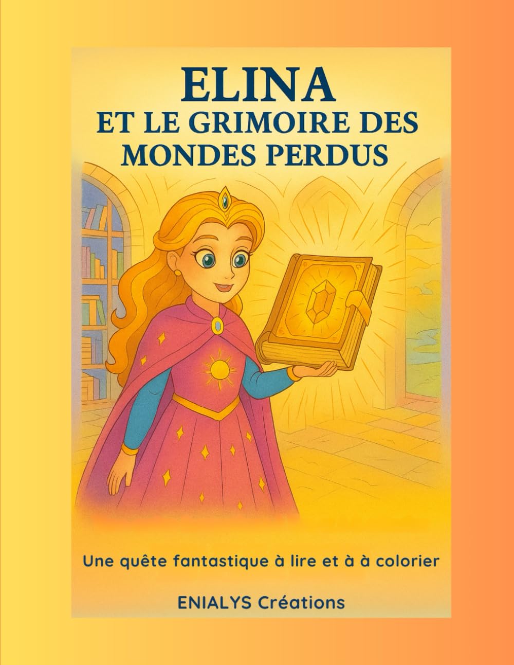 Elina et le Grimoire des Mondes Perdus – Aventure fantastique à lire & colorier | ENIALYS