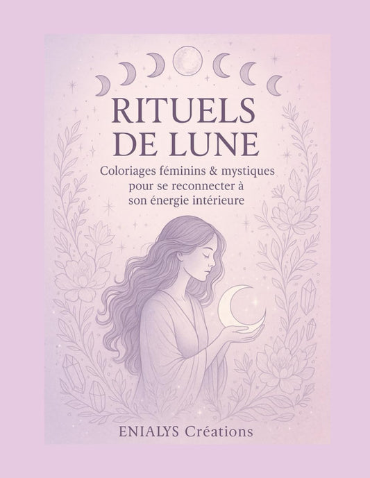Rituels de Lune – Livre de coloriage adulte mystique & féminin | ENIALYS