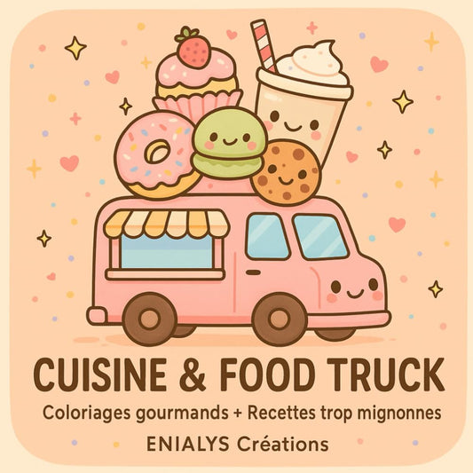 Cuisine & Food Truck – Coloriages gourmands & recettes kawaii | ENIALYS