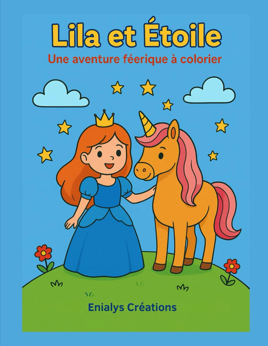 Lila et Étoile – Livre de coloriage féerique pour enfants | ENIALYS