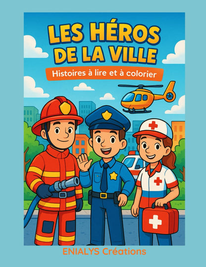 Les Héros de la Ville – Histoires à lire & coloriages pour enfants | ENIALYS
