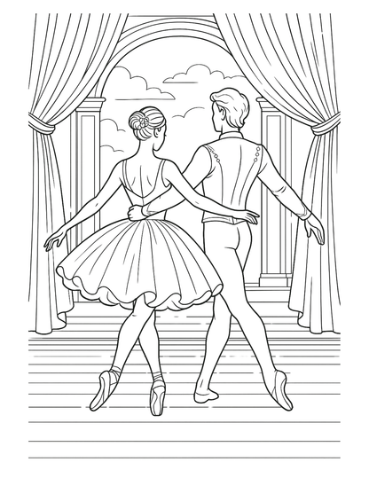 L’Art de la Danse – Livre de coloriage adulte artistique & anti-stress | ENIALYS