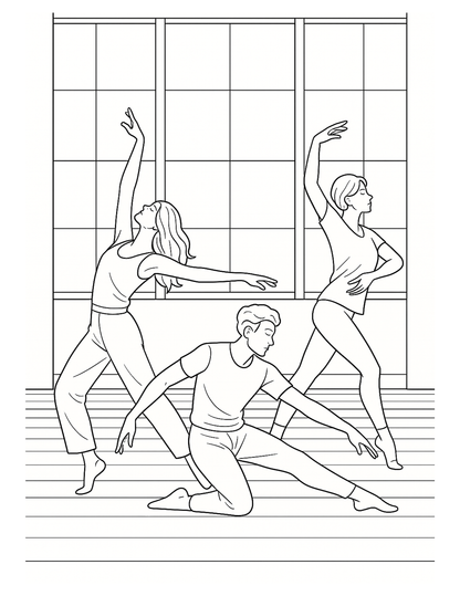L’Art de la Danse – Livre de coloriage adulte artistique & anti-stress | ENIALYS