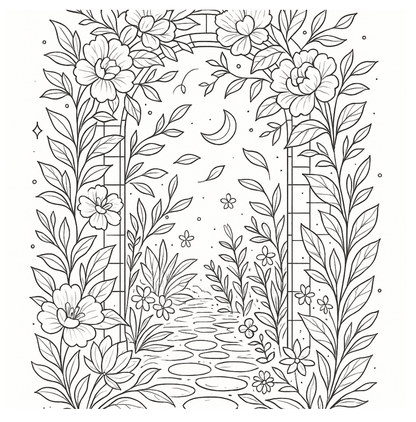 Échappée Botanique – Livre de coloriage adulte relaxant nature | ENIALYS Créations