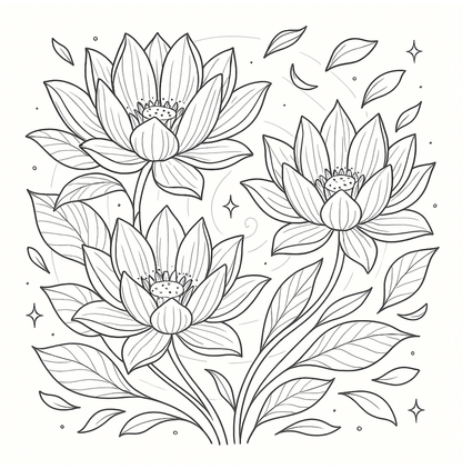 Échappée Botanique – Livre de coloriage adulte relaxant nature | ENIALYS Créations