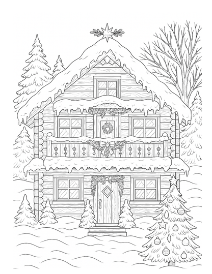 Noël Féérique à Colorier – Coloriage Magique Noël Adultes avec 50 Illustrations Magiques | ENIALYS