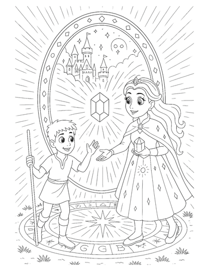 Elina et l’Œil d’Aeternia – Quête fantastique à lire et colorier | ENIALYS