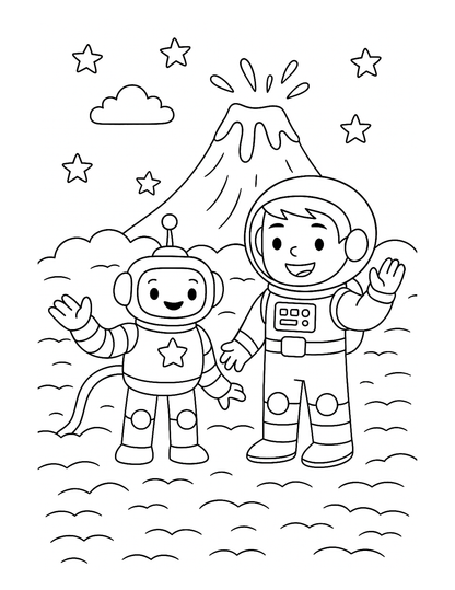 Mission Cosmos – Livre enfant espace coloriage à lire et colorier | ENIALYS Créations