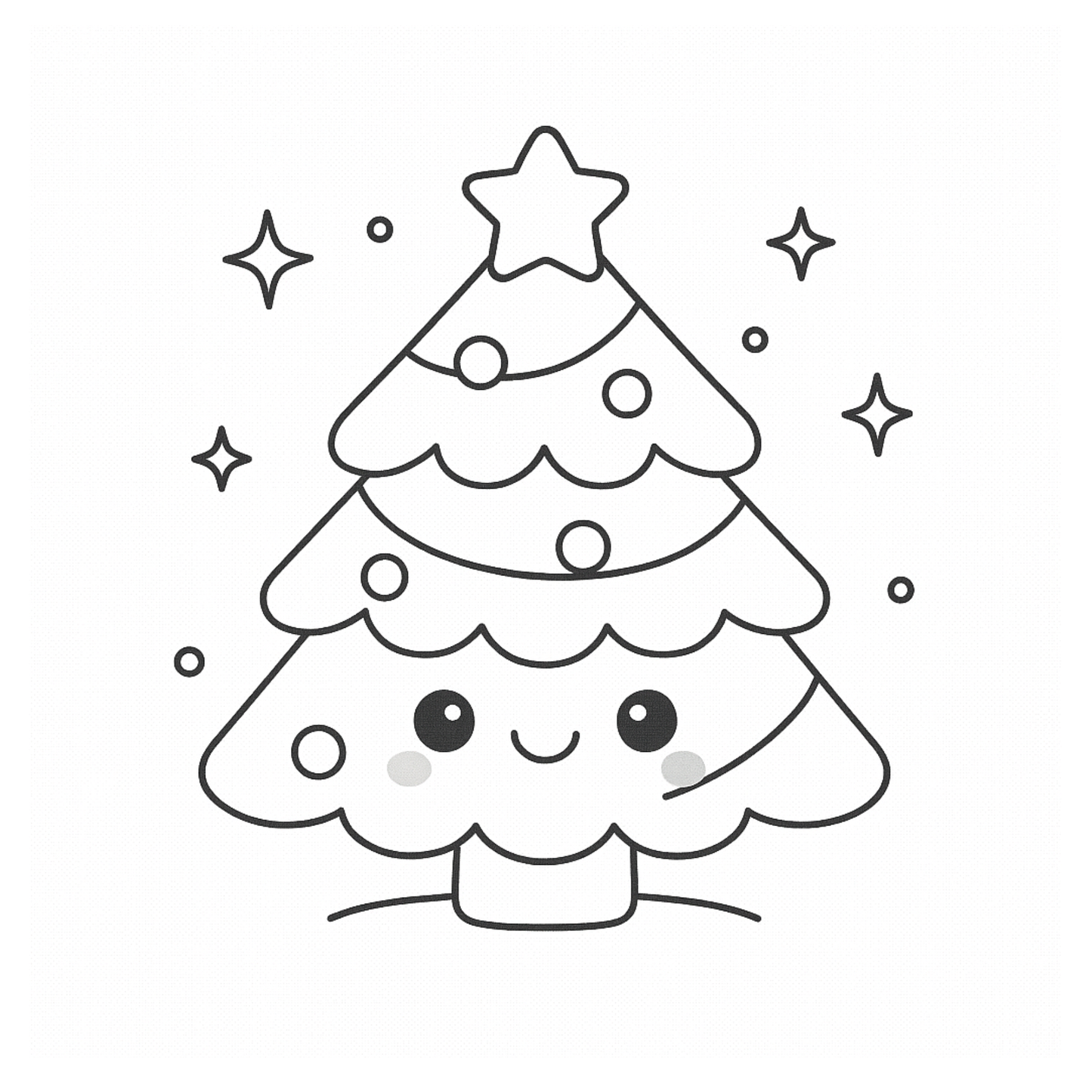 Mon Noël Kawaii à Colorier – 50 dessins mignons pour enfants | ENIALYS