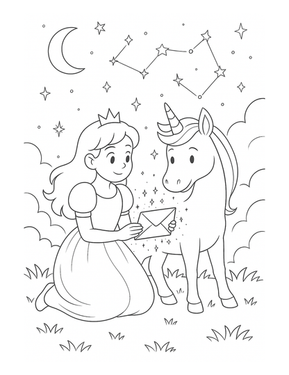 Lila et le Royaume des Étoiles – Livre enfant à lire et à colorier | ENIALYS Créations