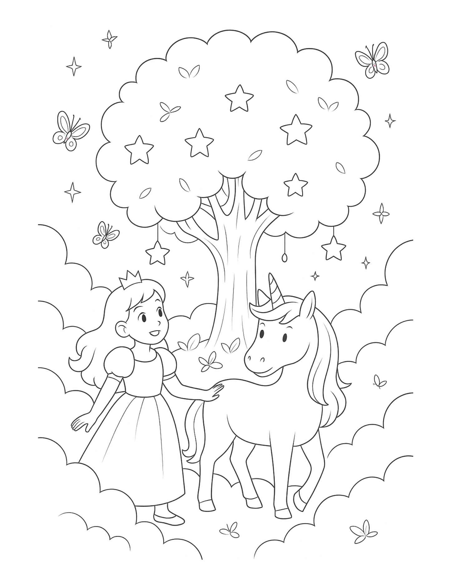 Lila et le Royaume des Étoiles – Livre enfant à lire et à colorier | ENIALYS Créations