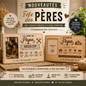 Cadeau Fête des Pères Personnalisé avec Photo | Plaque Bois Gravée Papa | Cadeau Papa Original | Décoration Bois Personnalisée