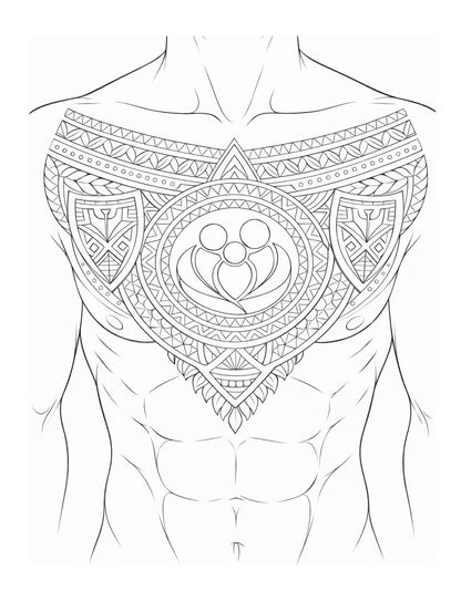 Tatouages du Monde – Tome 1 : Asie & Océanie | Livre de coloriage tatouages du monde livre coloriage adulte japonais & polynésien