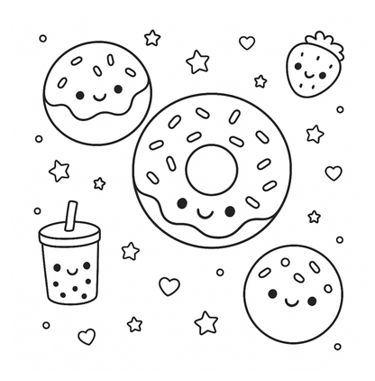 Cuisine & Food Truck – Coloriages gourmands & recettes kawaii | ENIALYS