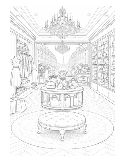 Mode & Haute Couture – Livre de coloriage mode adulte anti-stress | ENIALYS Créations
