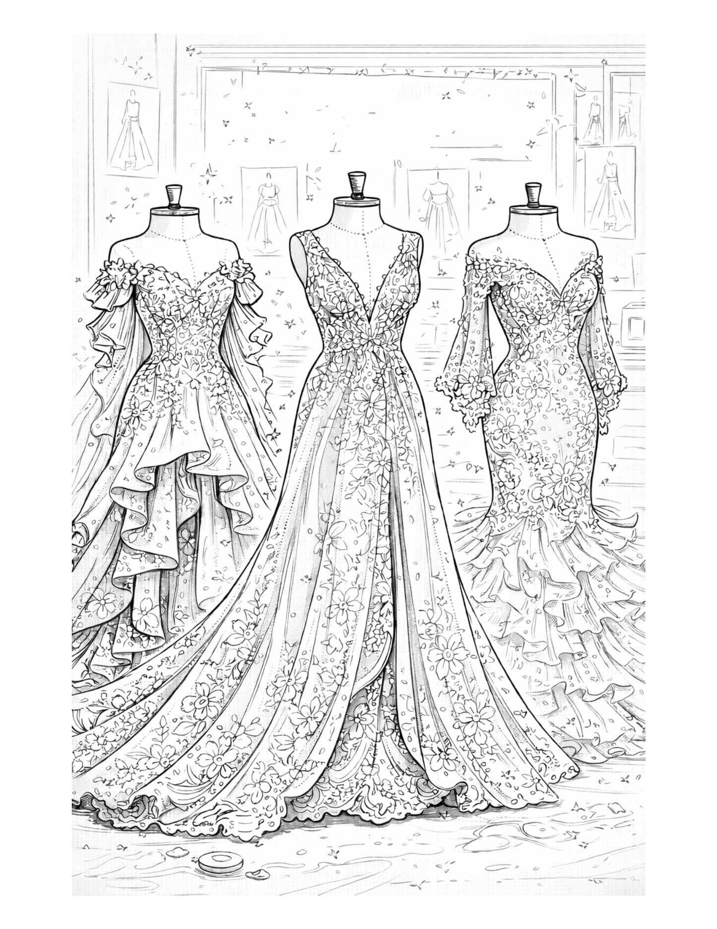 Mode & Haute Couture – Livre de coloriage mode adulte anti-stress | ENIALYS Créations