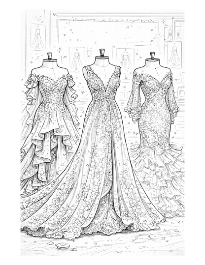 Mode & Haute Couture – Livre de coloriage mode adulte anti-stress | ENIALYS Créations