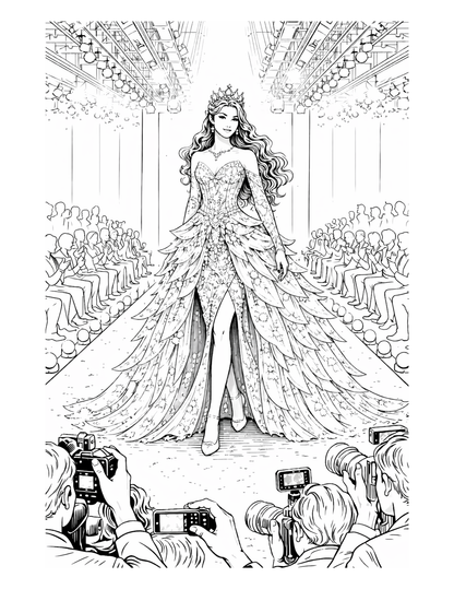 Mode & Haute Couture – Livre de coloriage mode adulte anti-stress | ENIALYS Créations