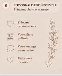 Le Livre de Maman personnalisé en bois – Cadeau fête des mères unique