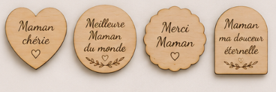 Magnets en bois personnalisés | Aimants gravés personnalisables | Prénom, animaux, passions & cadeaux uniques