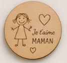 Magnets en bois personnalisés | Aimants gravés personnalisables | Prénom, animaux, passions & cadeaux uniques