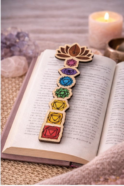 marque page chakras coloré fait main